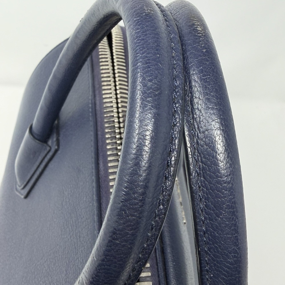 Givenchy Antigona‎ Silver Hardware Shoulder Bag Medium Blue Leather - Picture 14 of 16